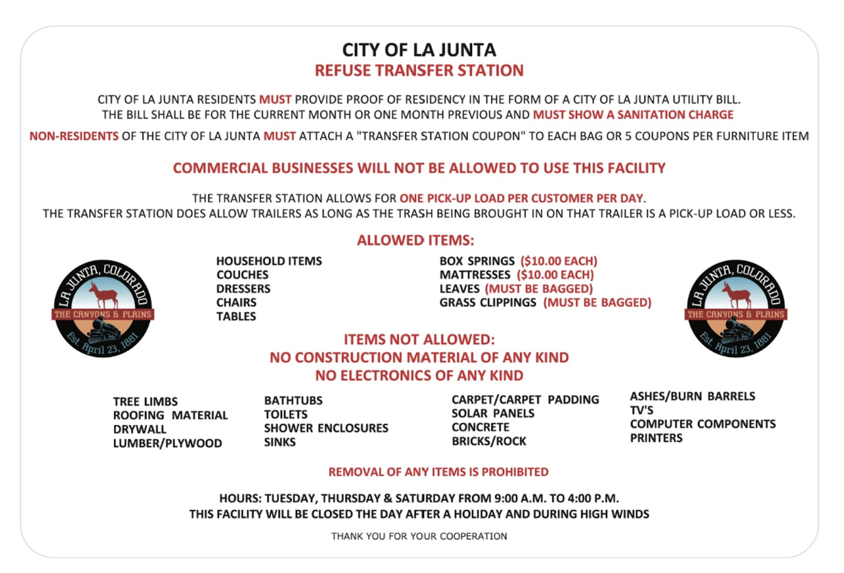 Refuse Transfer Station City of La Junta